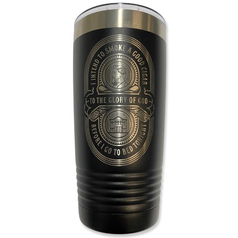 Imperfection, Black, Charles Spurgeon Cigar Quote 20oz Insulated Tumbler Insulated Tumbler 20oz