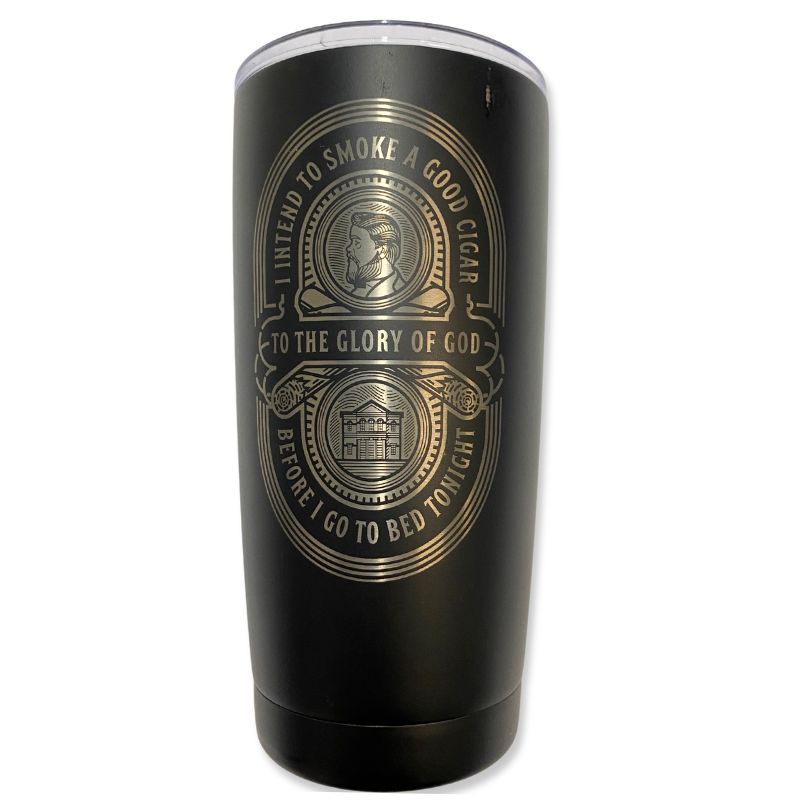 Imperfection, Black, Charles Spurgeon Cigar Quote 20oz Insulated Tumbler Smooth Double Engraved