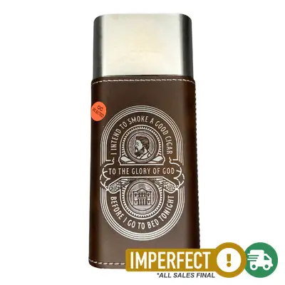 Imperfection: Rustic Silver, Charles Spurgeon Cigar Quote Cigar Holder
