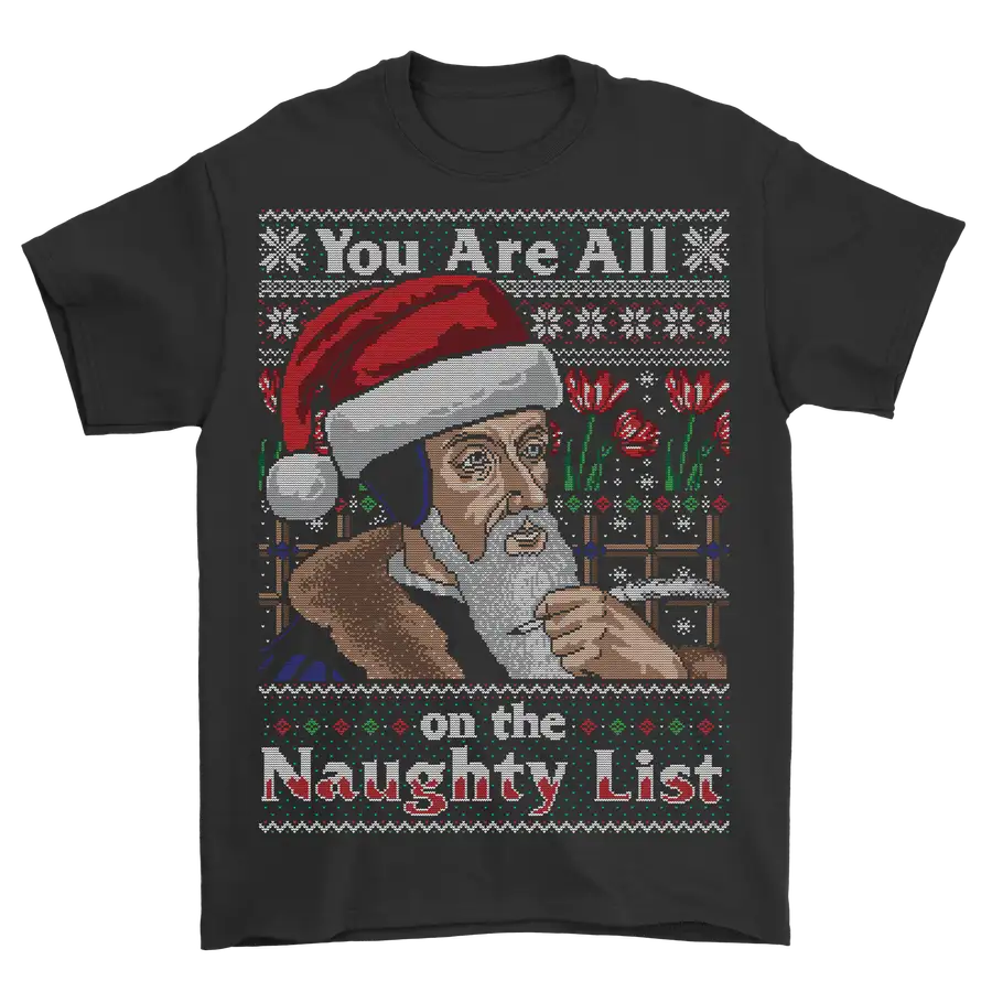 The Naughty List Ugly Christmas Tee