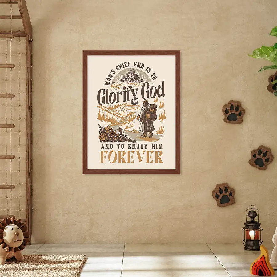 Glorify God And Enjoy Him Poster Print #2