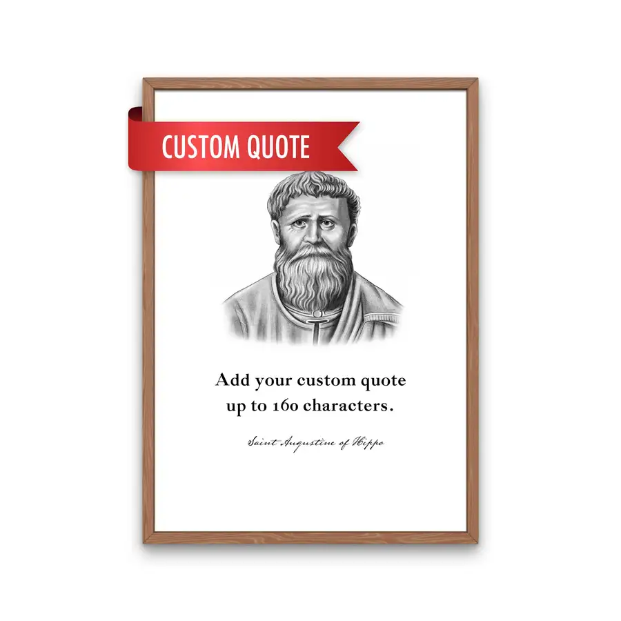 Saint Augustine Custom Quote Print