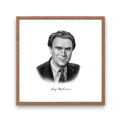 Greg Bahnsen Portrait Print