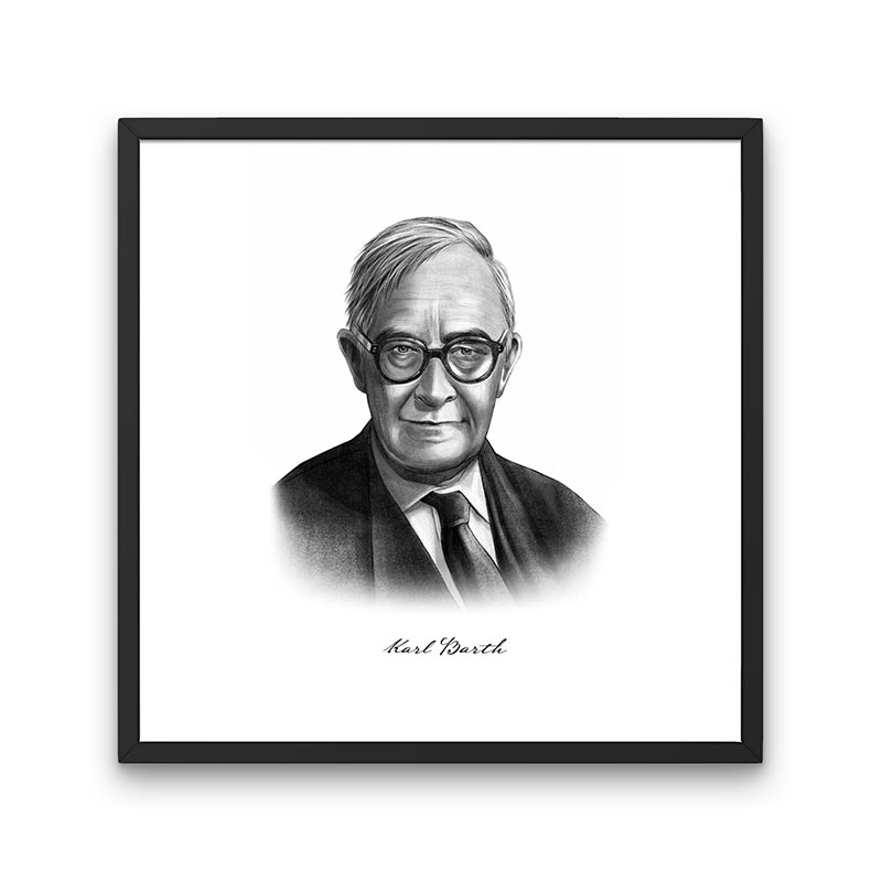 Karl Barth Portrait Print