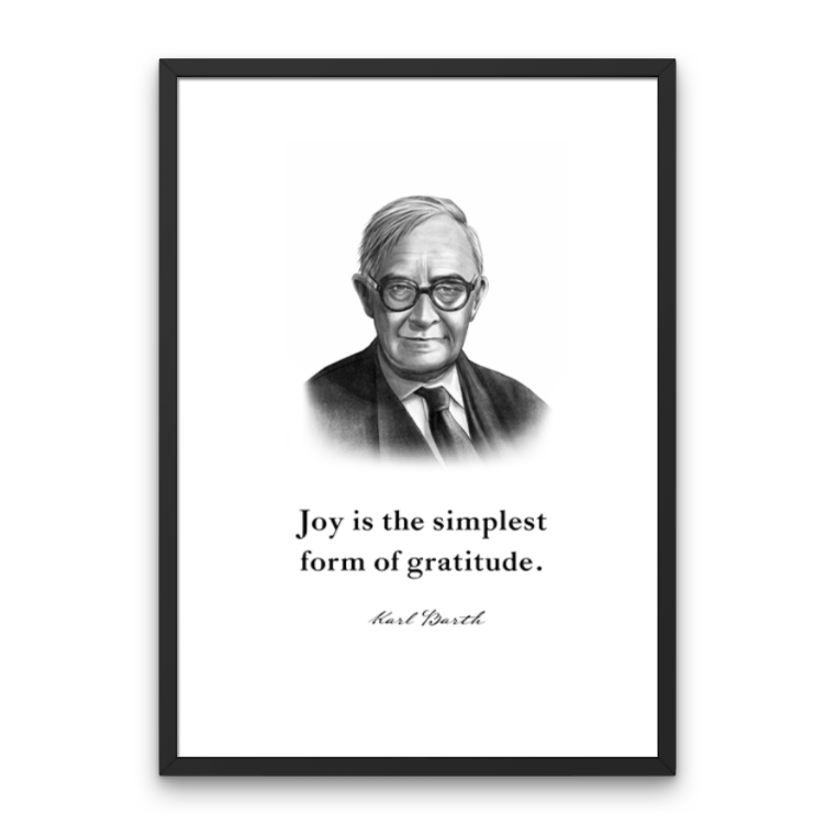 Karl Barth Quote Print