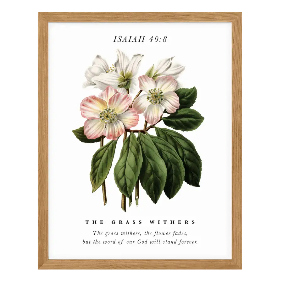The Grass Withers Art Print