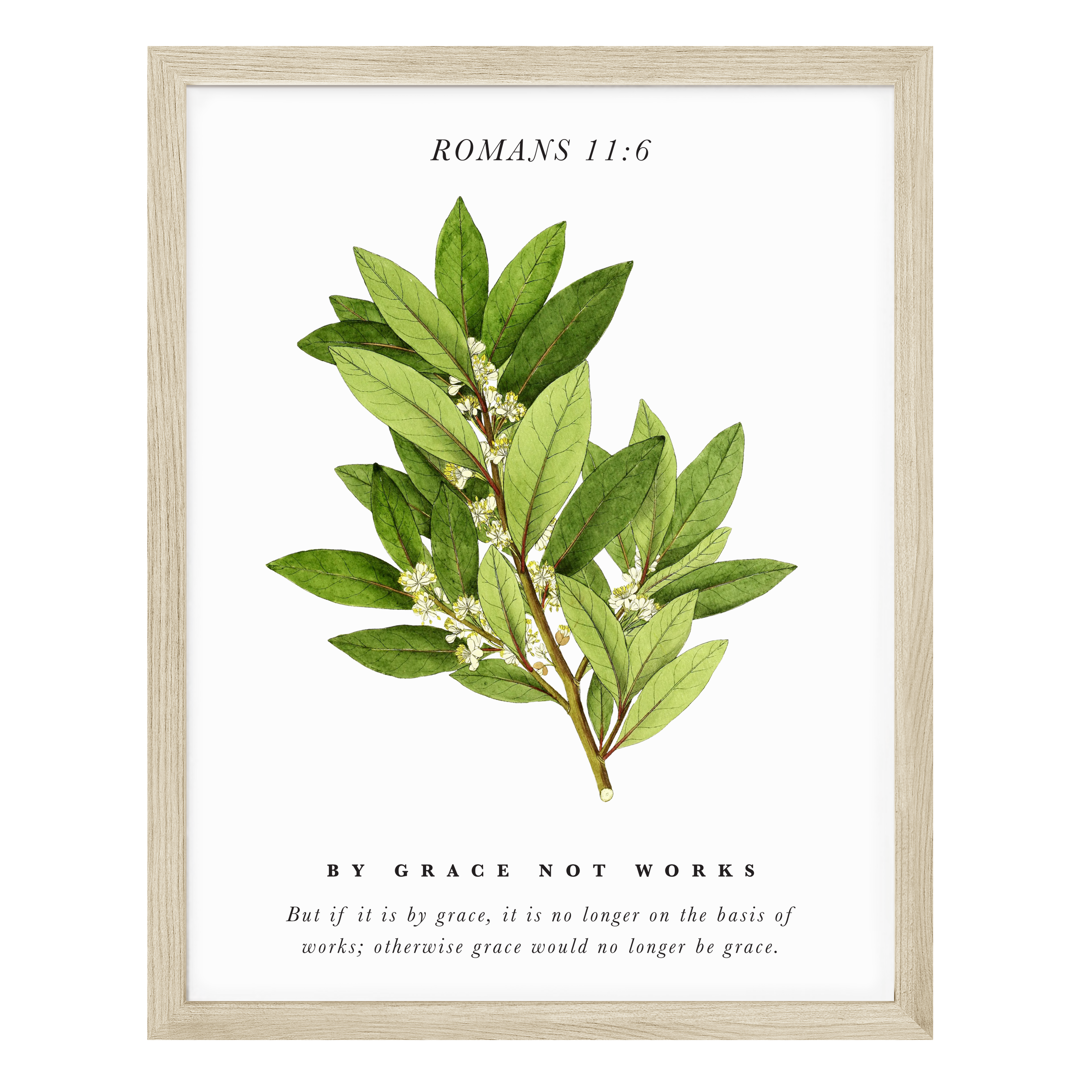 By Grace Not Works Art Print