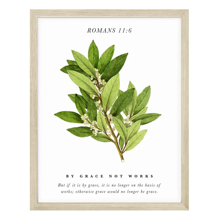 By Grace Not Works Art Print