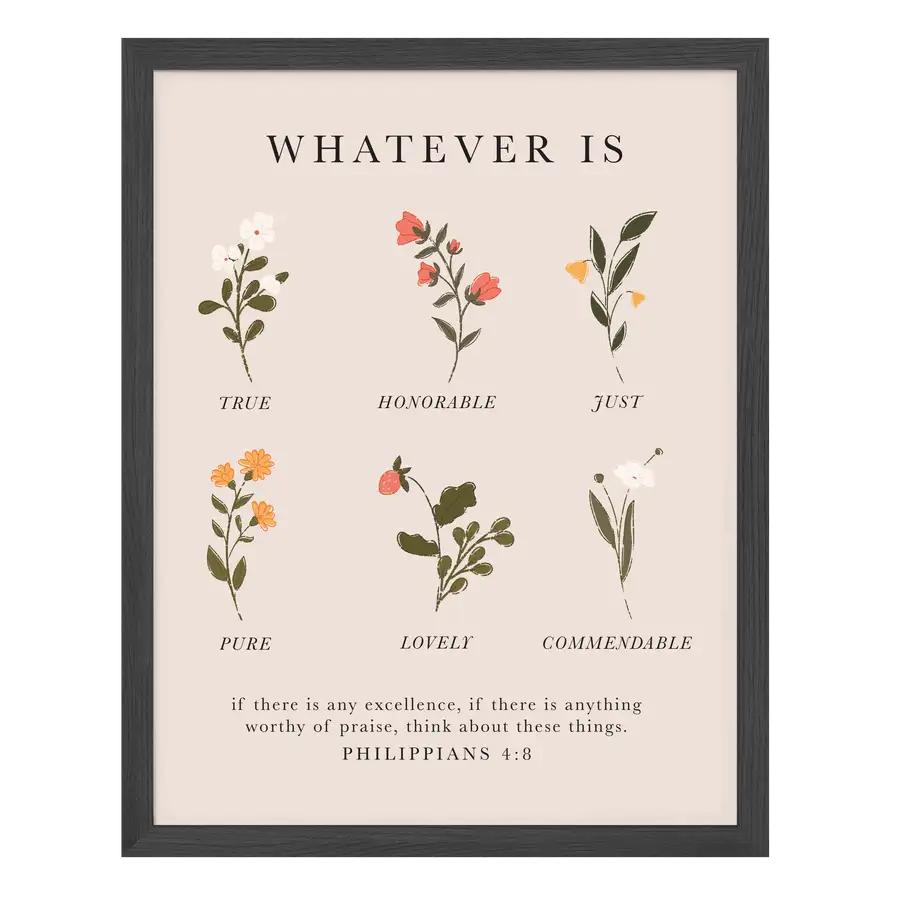 Think About These Things Art Print