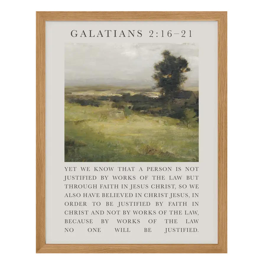 Justified By Faith Art Print