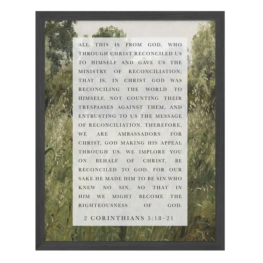Reconciled To God Art Print