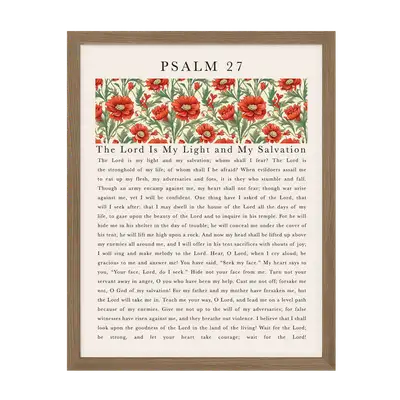 Psalm: The Lord Is My Light Art Print