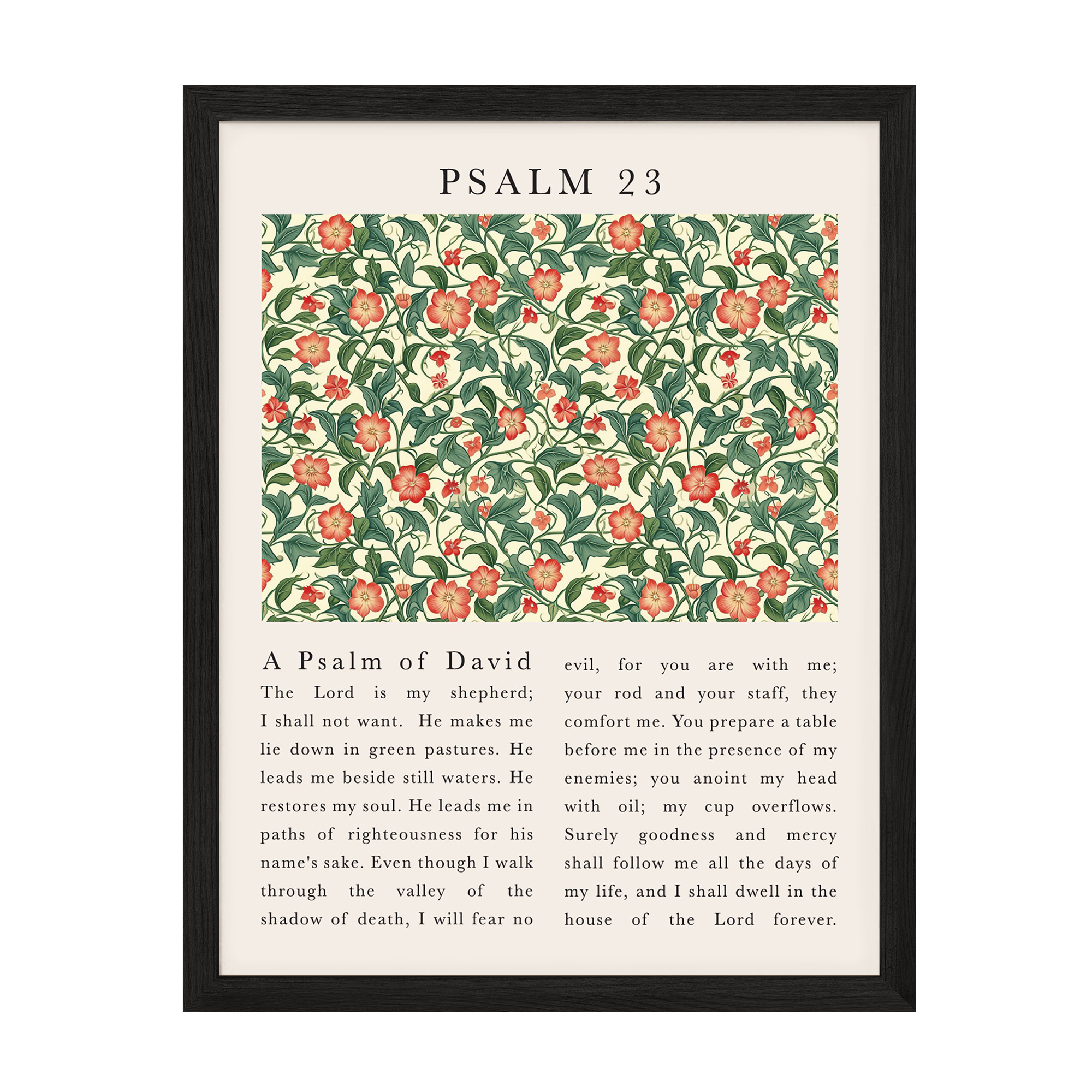 Psalm: The Lord Is My Shepherd Art Print