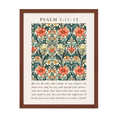 Psalm: But Let All Who Take Refuge Art Print