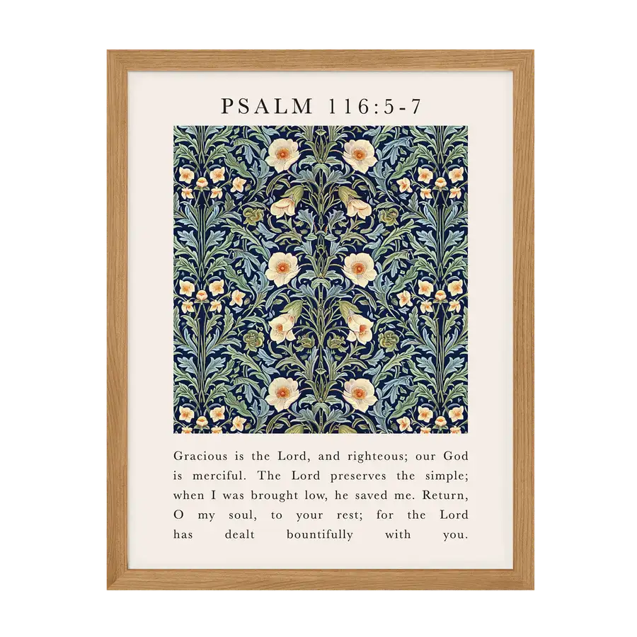 Psalm: Gracious Is The Lord Art Print