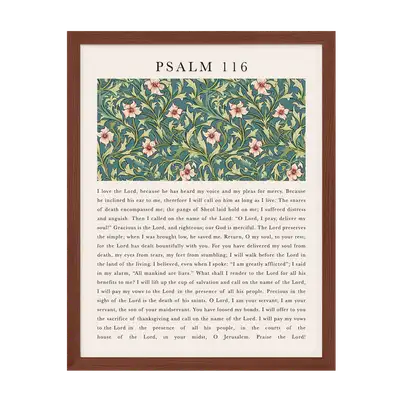 Psalm: I Love The Lord Art Print