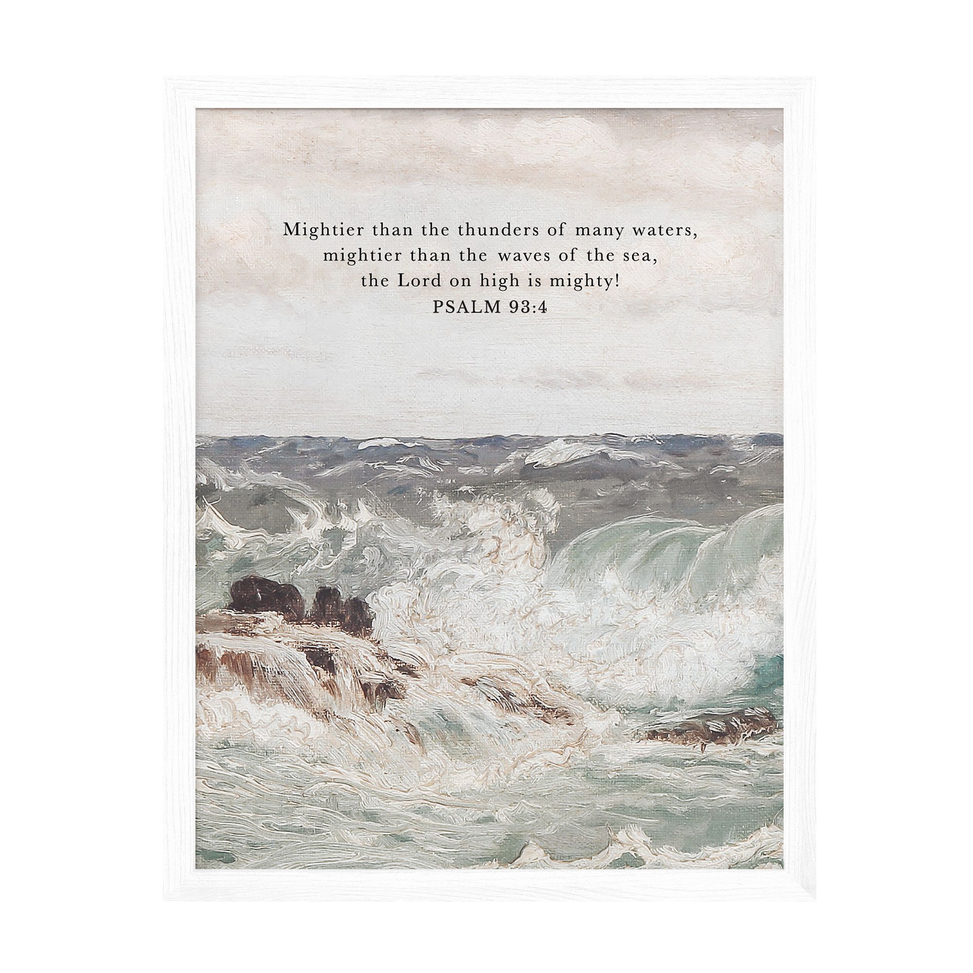 Mightier Than The Waves Art Print