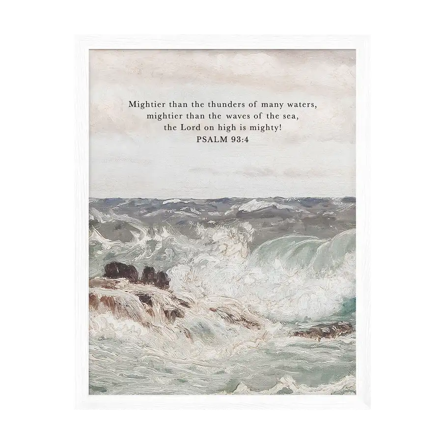 Mightier Than The Waves Art Print