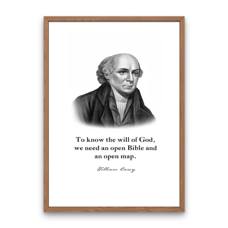 William Carey Quote Print