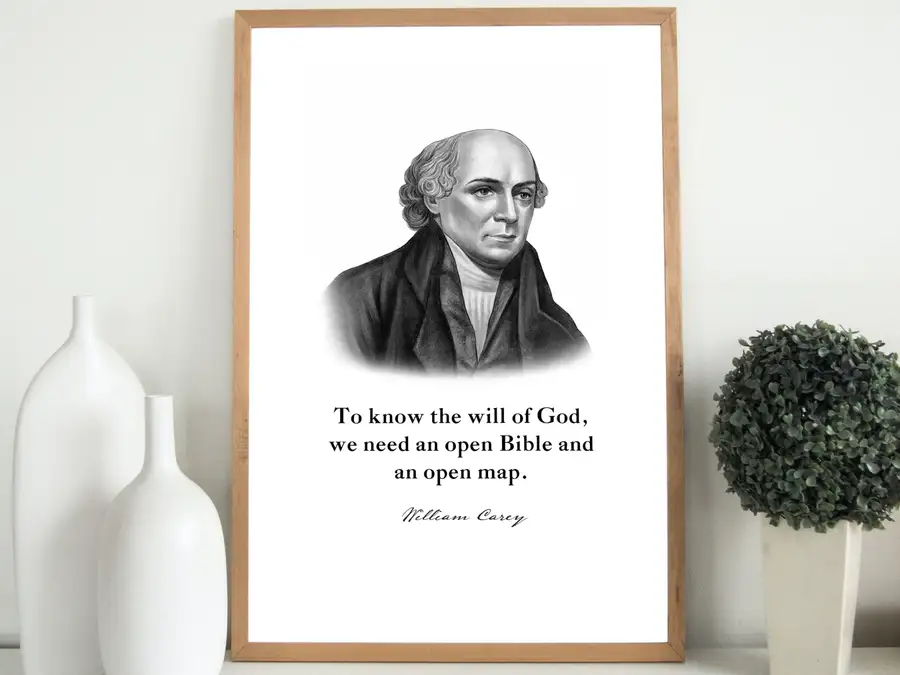 William Carey Quote Print