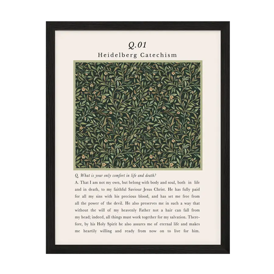 Heidelberg Catechism Q1 Art Print