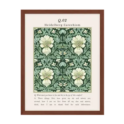 Heidelberg Catechism Q2 Art Print