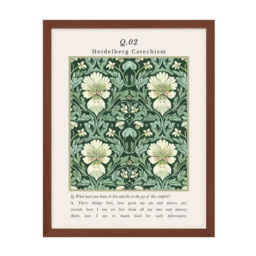 Heidelberg Catechism Q2 Art Print