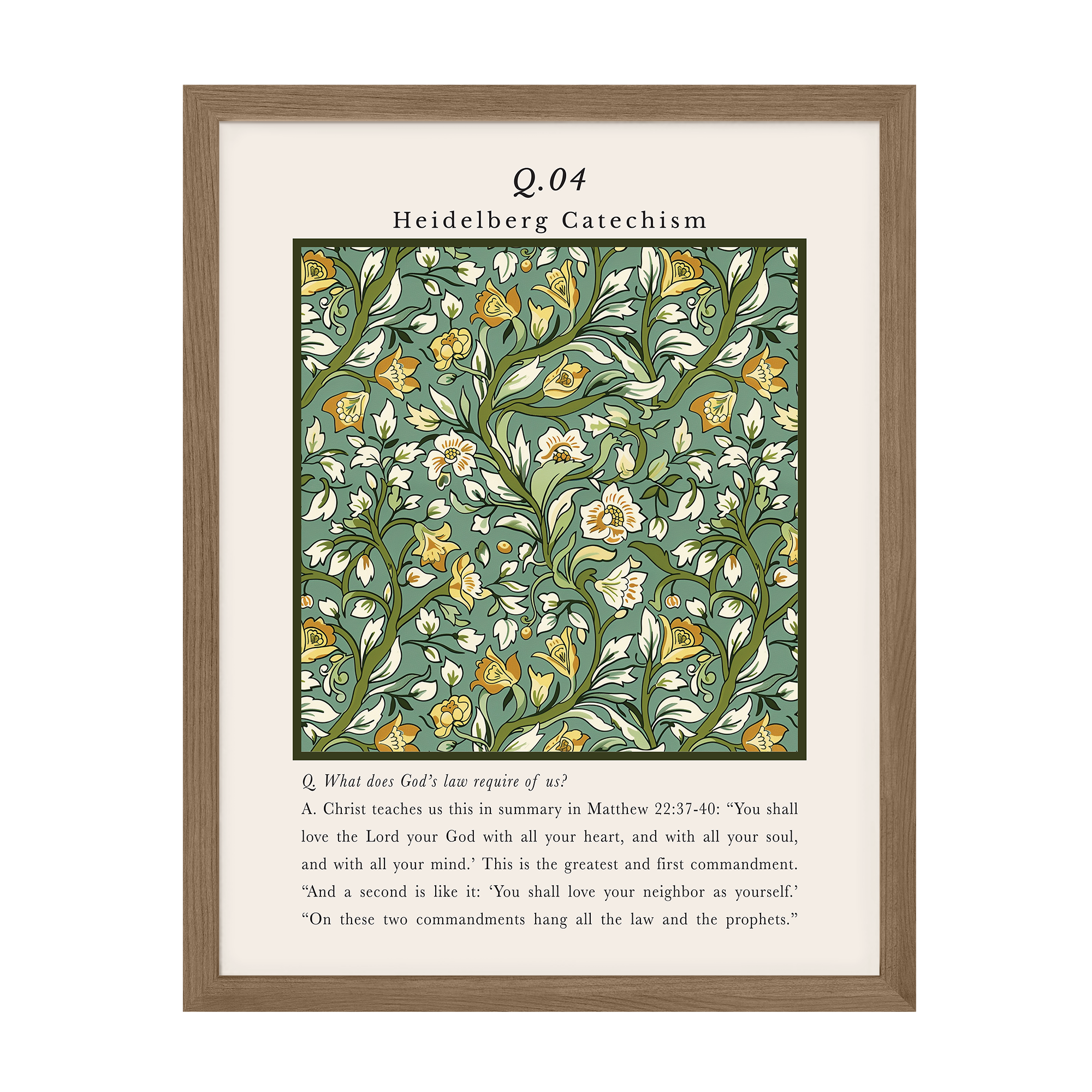 Heidelberg Catechism Q4 Art Print