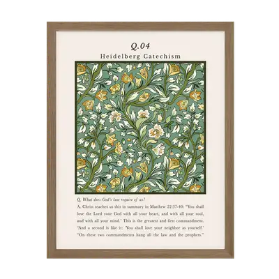 Heidelberg Catechism Q4 Art Print