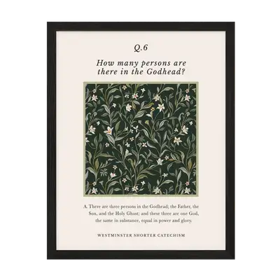 Westminster Shorter Catechism Q6 Art Print
