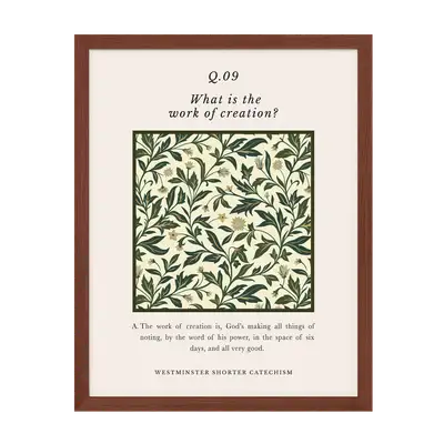 Westminster Shorter Catechism Q9 Art Print