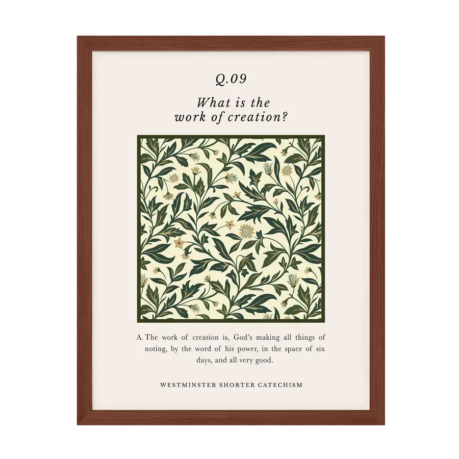 Westminster Shorter Catechism Q9 Art Print