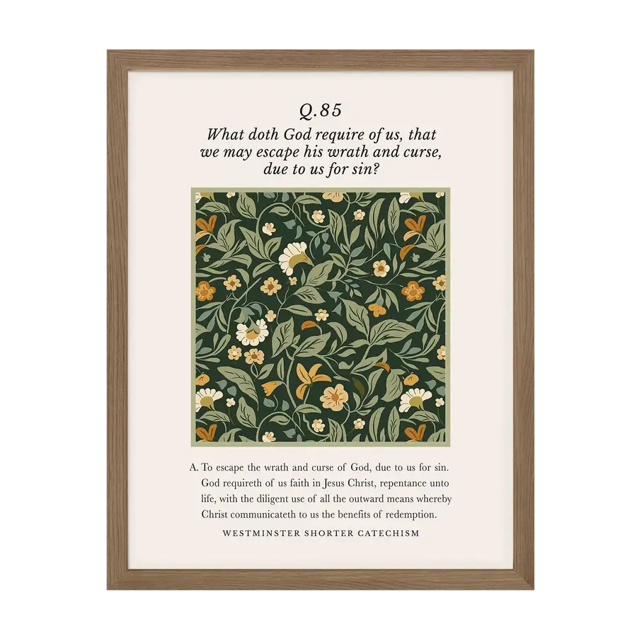Westminster Shorter Catechism Q85 Art Print