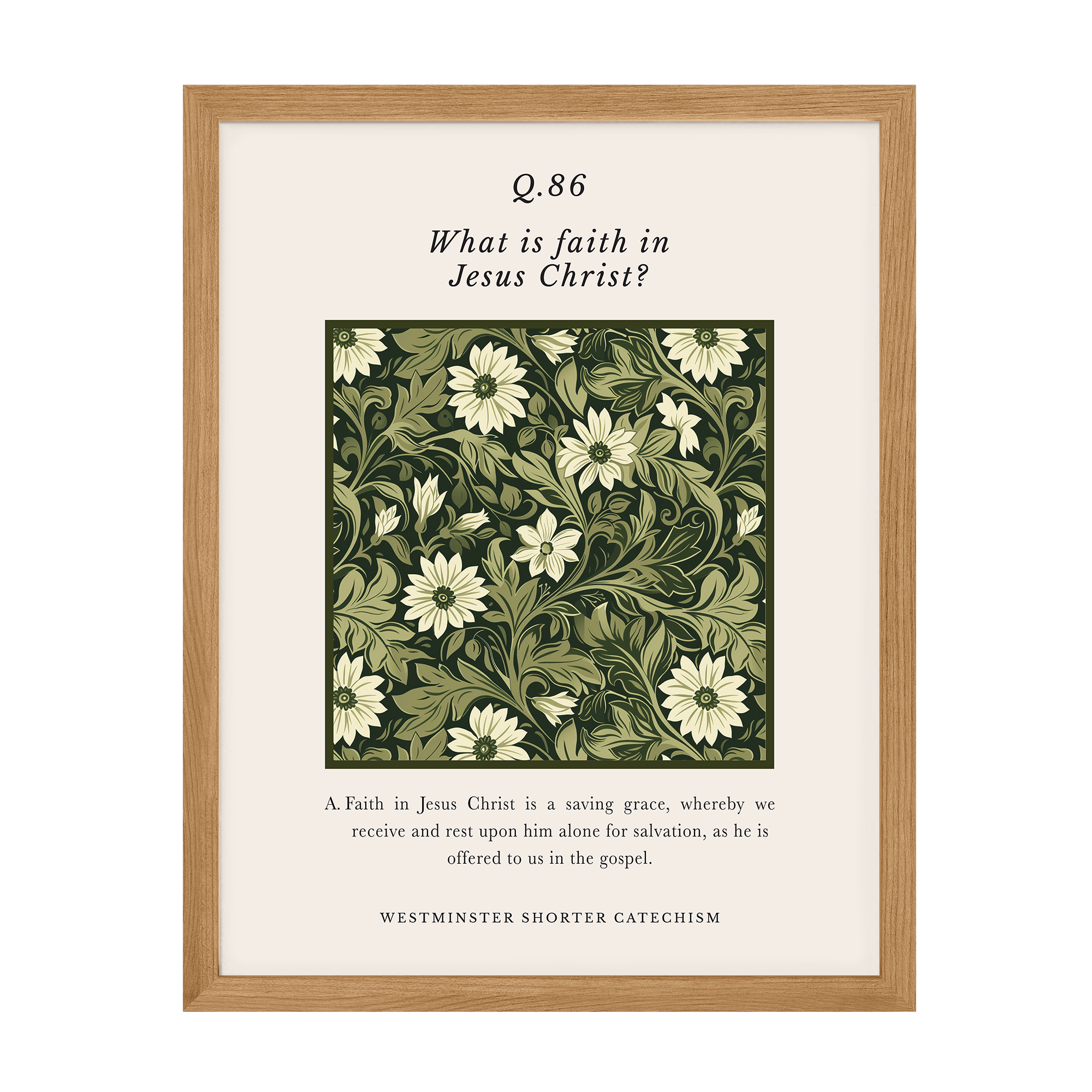 Westminster Shorter Catechism Q86 Art Print