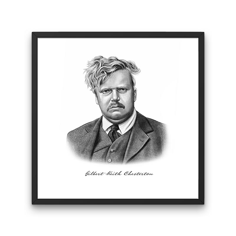 G.K. Chesterton Portrait Print