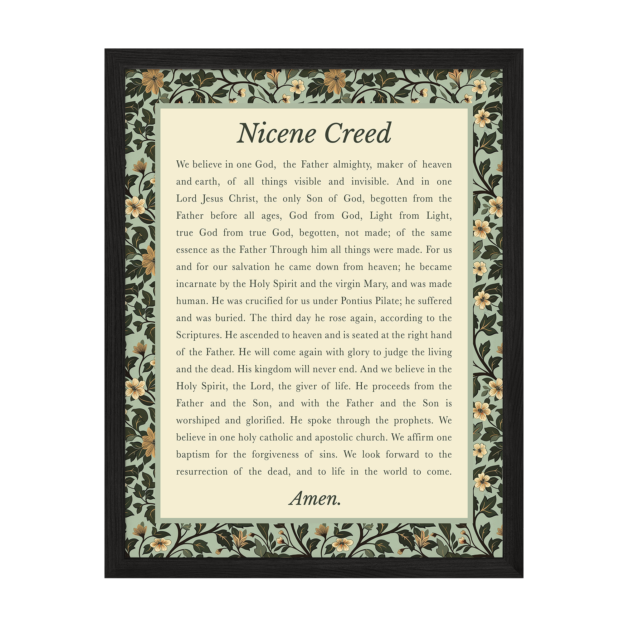 Nicene Creed Art Print