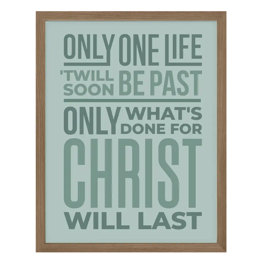 Only One Life Poster Print