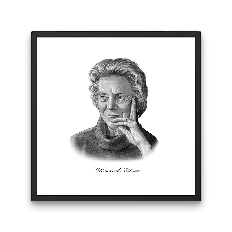 Elisabeth Elliot Portrait Print