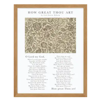 Hymns: How Great Thou Art Art Print