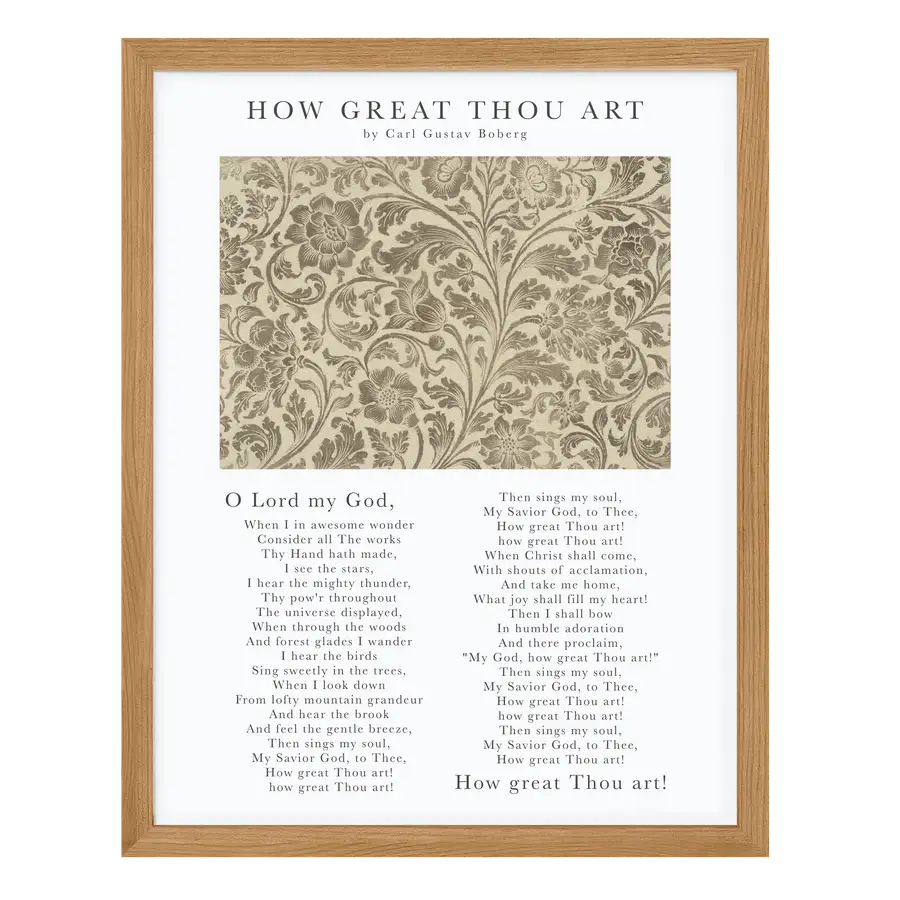 Hymns: How Great Thou Art Art Print