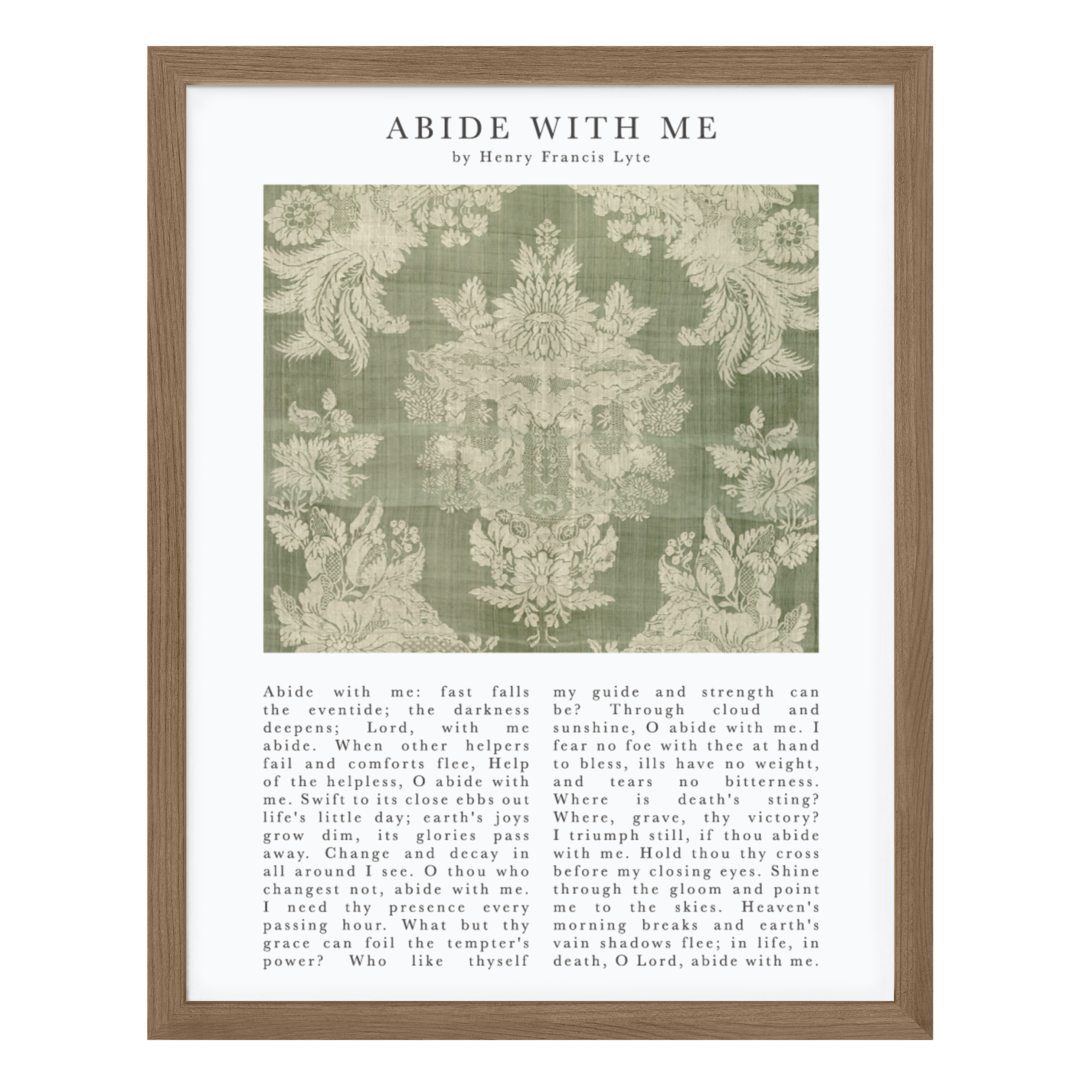 Abide With Me Art Print โ Timeless Hymns Collection