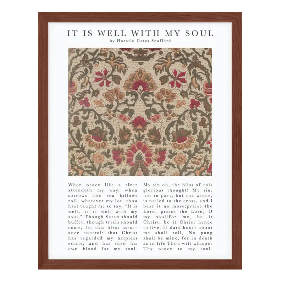 Hymns: It Is Well With My Soul Art Print