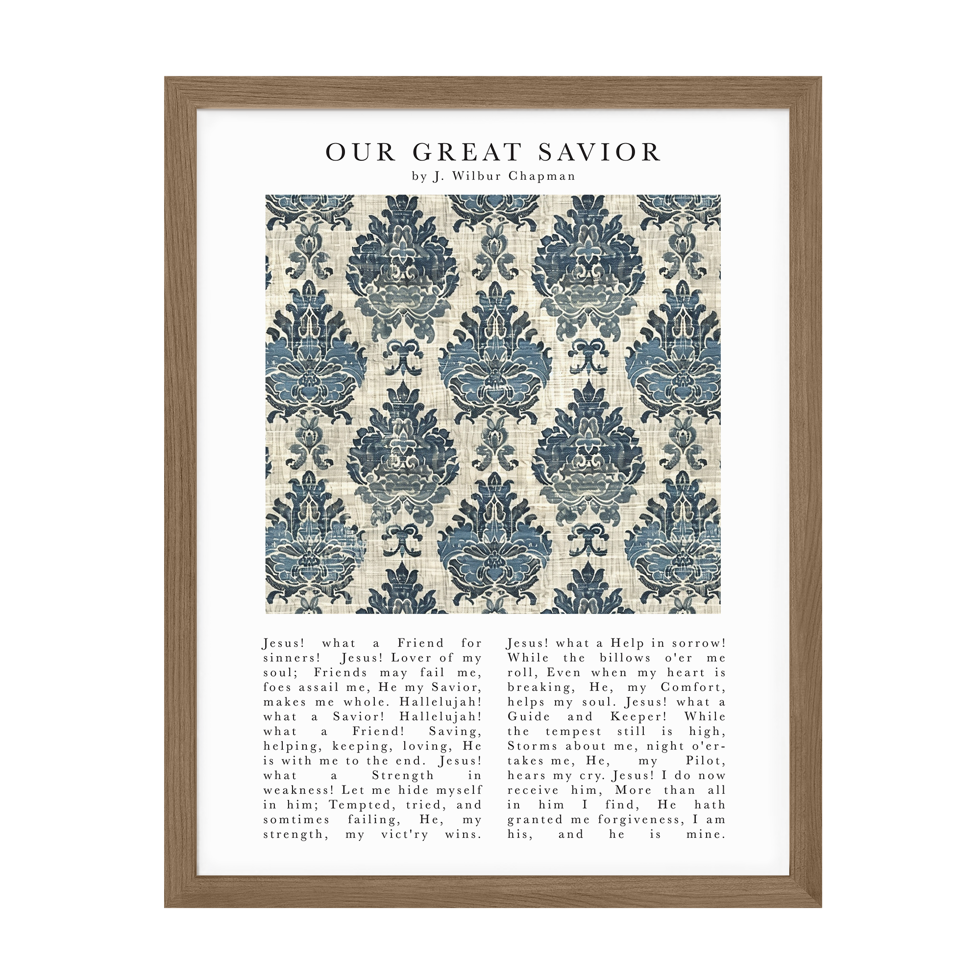 Our Great Savior Art Print – Timeless Hymns Collection