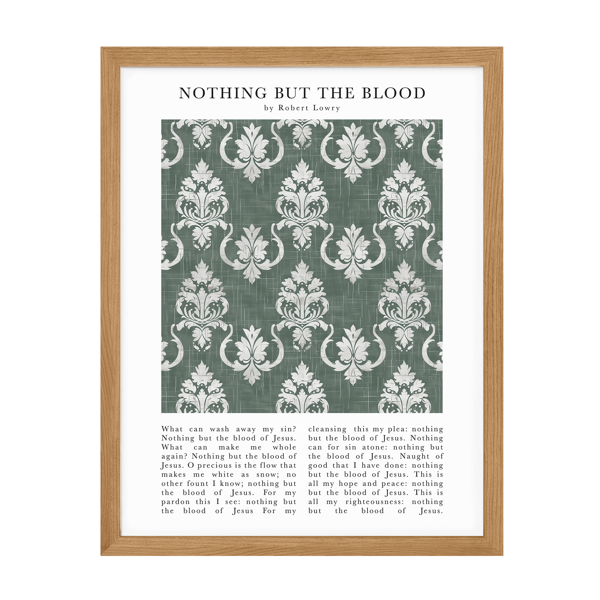 Nothing But The Blood Art Print – Timeless Hymns Collection