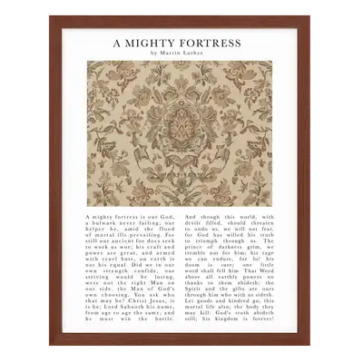 A Mighty Fortress Art Print – Timeless Hymns Collection