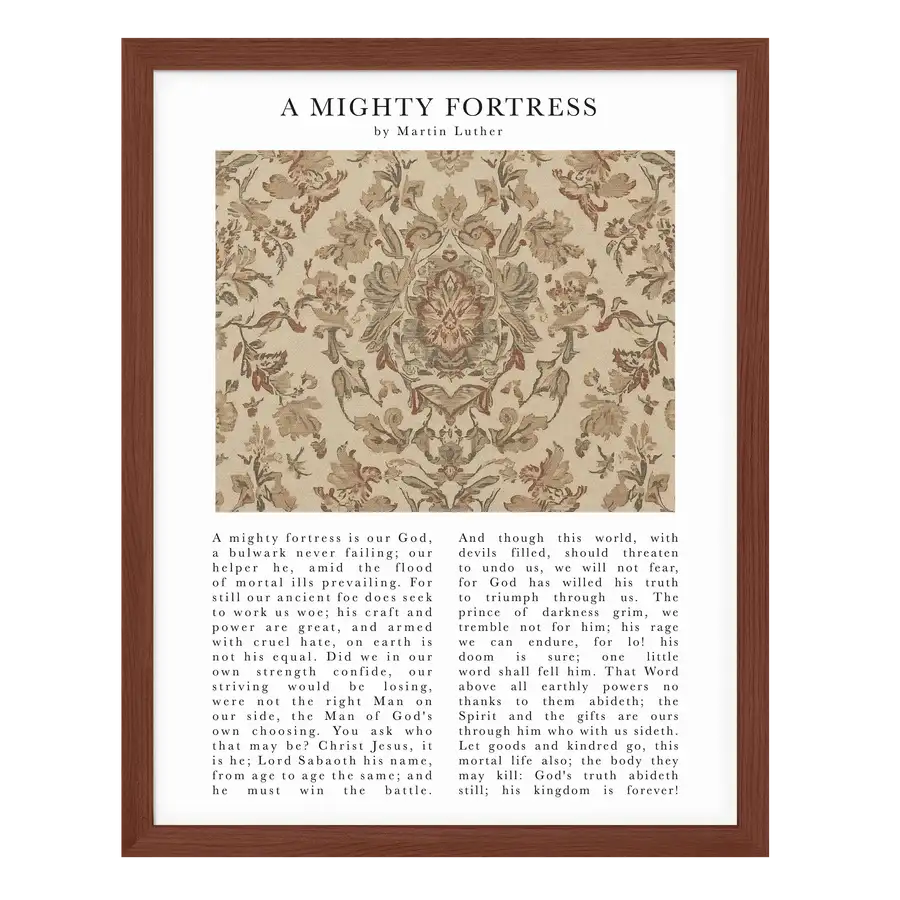 A Mighty Fortress Art Print – Timeless Hymns Collection