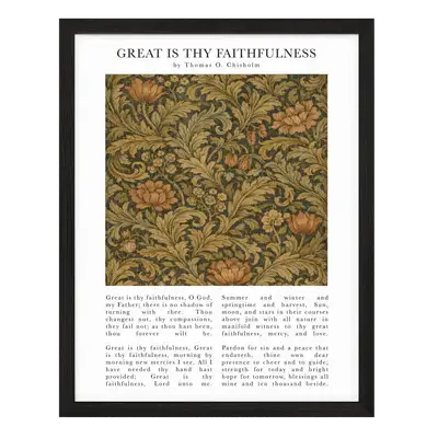 Great Is Thy Faithfulness Art Print – Timeless Hymns Collection