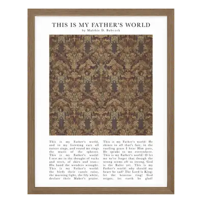 This Is My Father's World Art Print – Timeless Hymns Collection