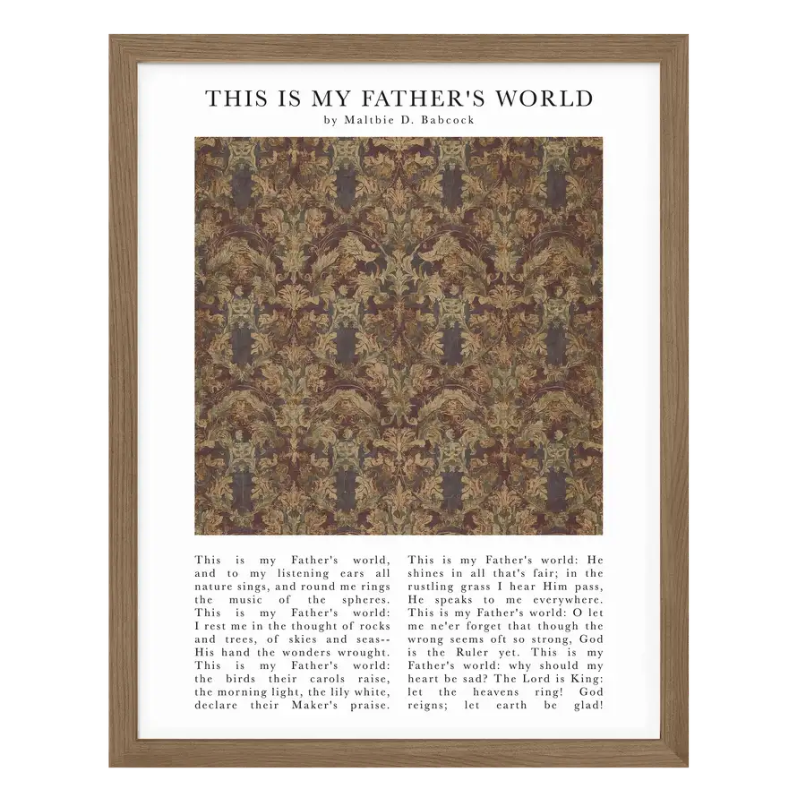 This Is My Father's World Art Print – Timeless Hymns Collection