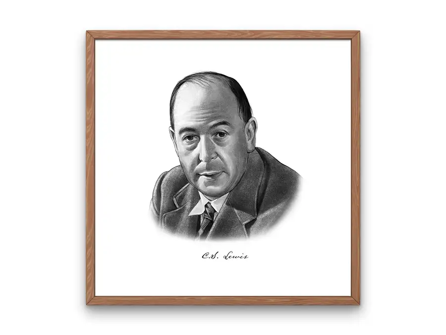 C.S. Lewis Portrait Print
